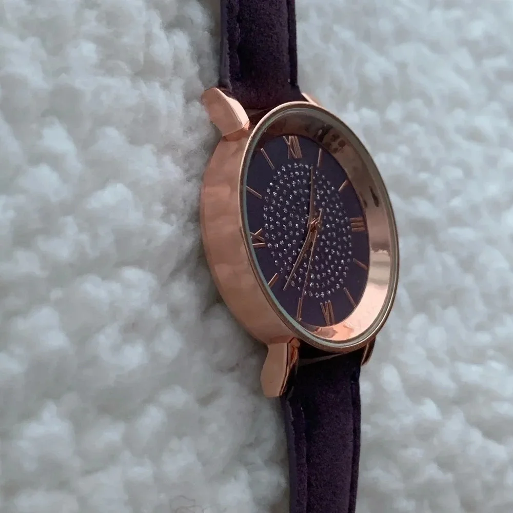 2/$25 New Ladies fashion watch - plum